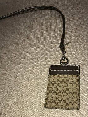 Coach ID Lanyard in Signature Canvas